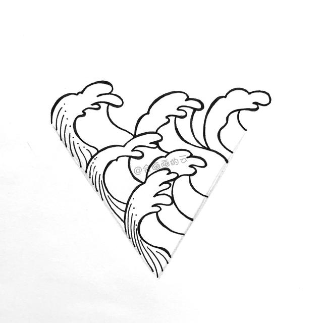 简笔画过程图解析，教你用1支笔画浪花-4.jpg