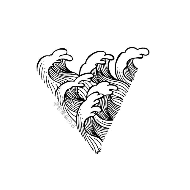 简笔画过程图解析，教你用1支笔画浪花-8.jpg