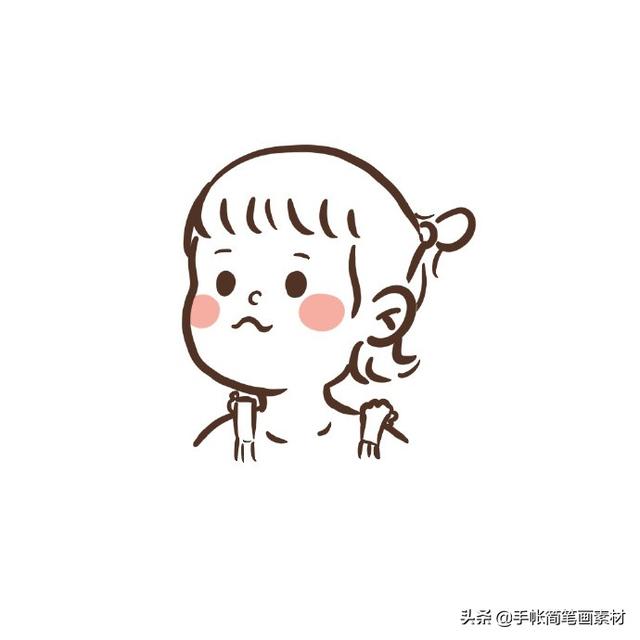 可爱的儿童头像简笔画~喜欢收藏备用哦-9.jpg