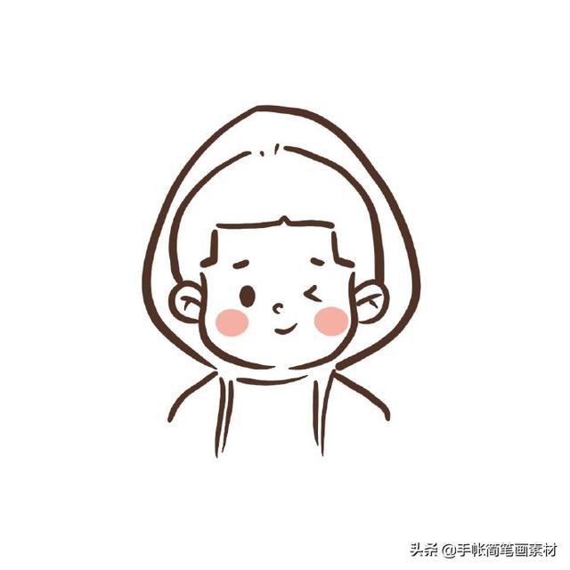 可爱的儿童头像简笔画~喜欢收藏备用哦-5.jpg