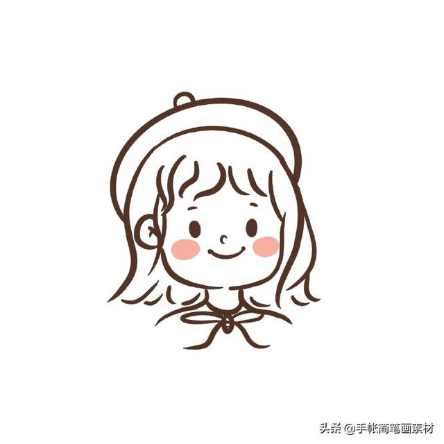 可爱的儿童头像简笔画~喜欢收藏备用哦-4.jpg