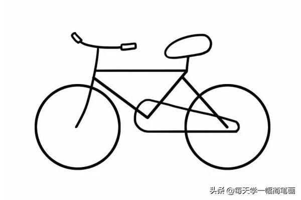 每天学一幅简笔画--自行车简笔画步骤图解教程-15.jpg