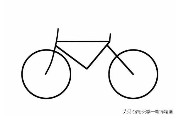 每天学一幅简笔画--自行车简笔画步骤图解教程-14.jpg