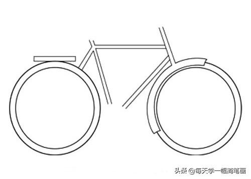 每天学一幅简笔画--自行车简笔画步骤图解教程-23.jpg