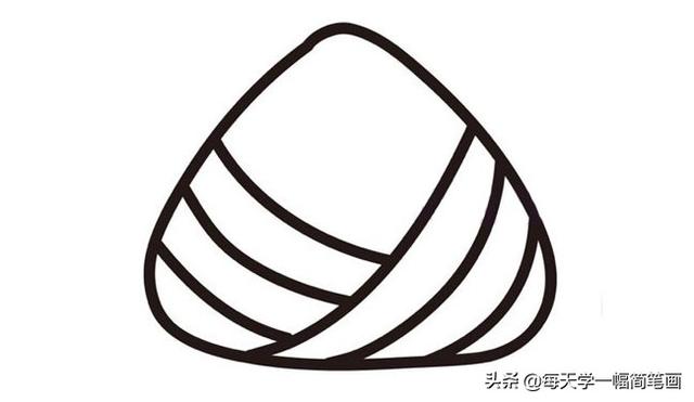 每天学一幅简笔画--端午节粽子的画法步骤图解教程-5.jpg