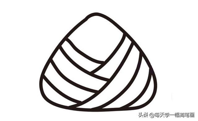 每天学一幅简笔画--端午节粽子的画法步骤图解教程-6.jpg