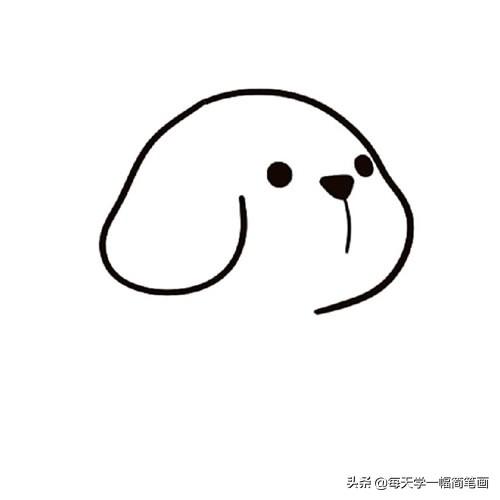 每天学一幅简笔画-小狗怎么画一步一步教画法步骤图解-4.jpg