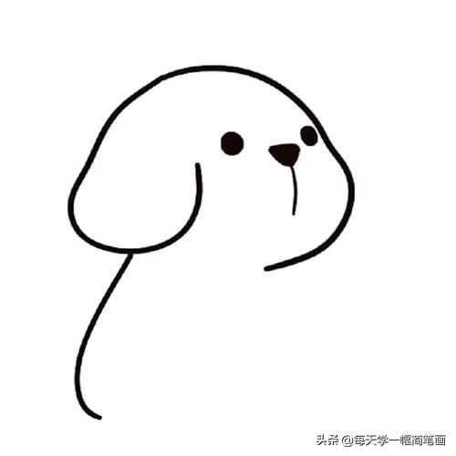 每天学一幅简笔画-小狗怎么画一步一步教画法步骤图解-5.jpg