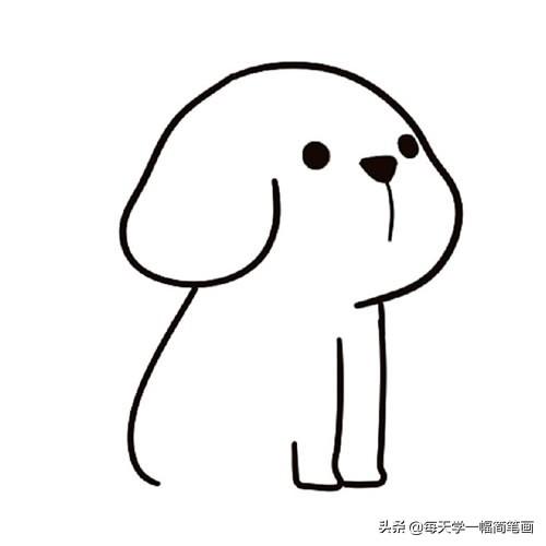 每天学一幅简笔画-小狗怎么画一步一步教画法步骤图解-6.jpg