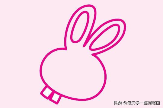 每天学一幅简笔画-可爱的小兔子简笔画画法步骤教程及图片大全-4.jpg