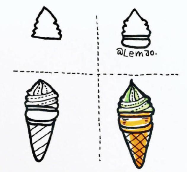 简笔画干货教程 | 冰淇淋，夏日的清凉小趣味-4.jpg