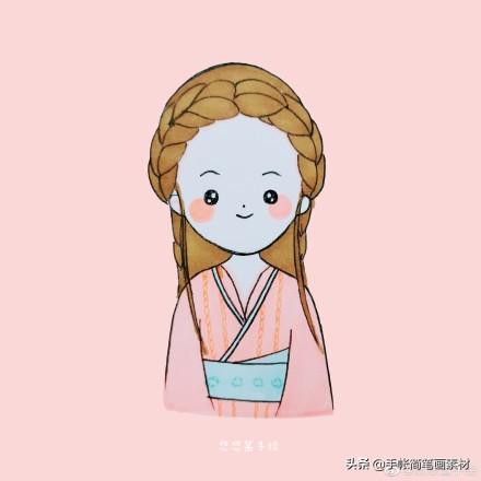 古风小姑娘简笔画~简单容易画-7.jpg