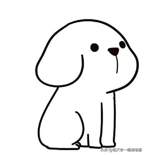 小狗怎么画一步一步教可爱小狗简笔画的画法步骤图解-7.jpg