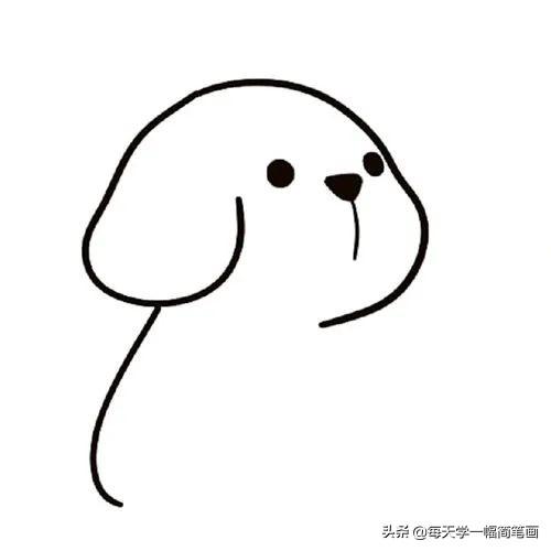 小狗怎么画一步一步教可爱小狗简笔画的画法步骤图解-5.jpg