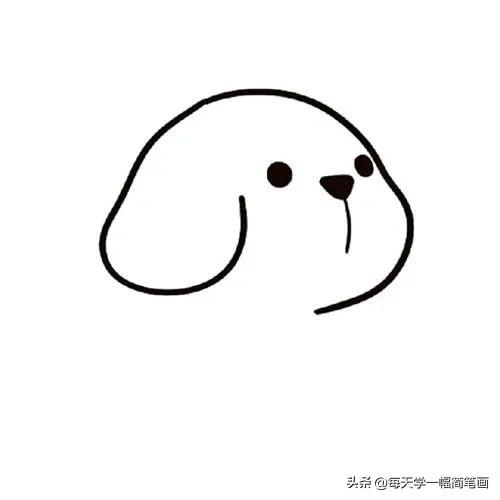 小狗怎么画一步一步教可爱小狗简笔画的画法步骤图解-4.jpg