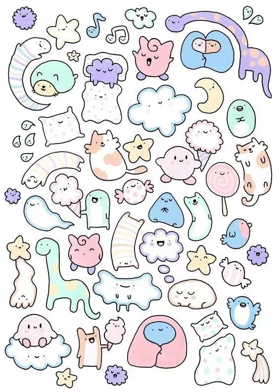 手账素材：大人孩子都能画的简笔画，玩手账必备，学画画必练-4.jpg