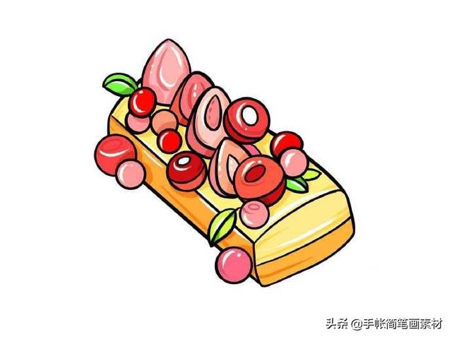 夏日小甜点简笔画「心」，清爽一下-5.jpg
