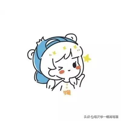 十二生肖头像，可爱简笔画简约男生女生团头-9.jpg