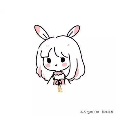 十二生肖头像，可爱简笔画简约男生女生团头-4.jpg