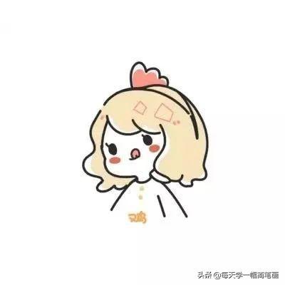 十二生肖头像，可爱简笔画简约男生女生团头-10.jpg