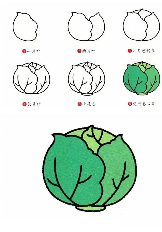 亲子绘画蔬菜简笔画教程，孩子学习的好资料-5.jpg