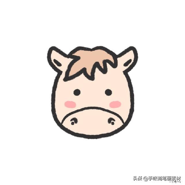 十二生肖头像简笔画~收藏起来慢慢学习画画吧-5.jpg