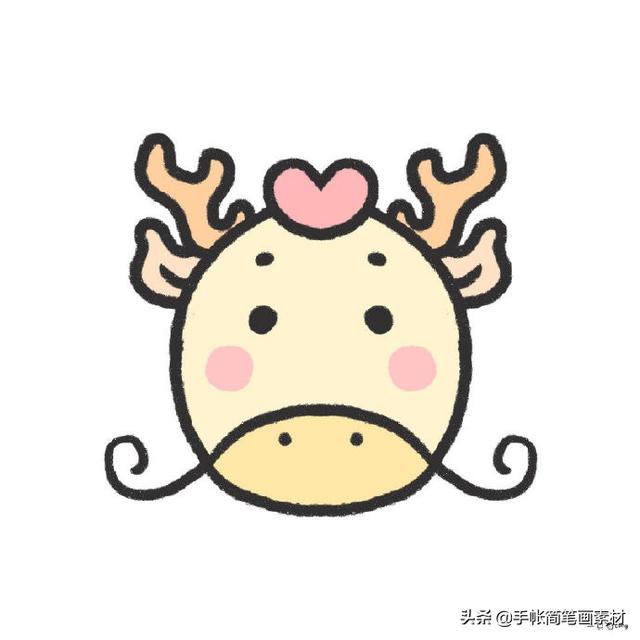 十二生肖头像简笔画~收藏起来慢慢学习画画吧-7.jpg