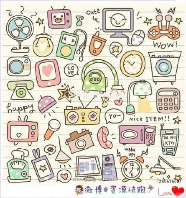 生活不止微博朋友圈，还有这些高颜值的手账，手帐简笔画入门-14.jpg