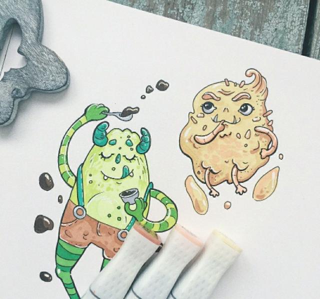要想画可爱的小动物简笔画，试一下马克笔上色，给你新灵感！-8.jpg