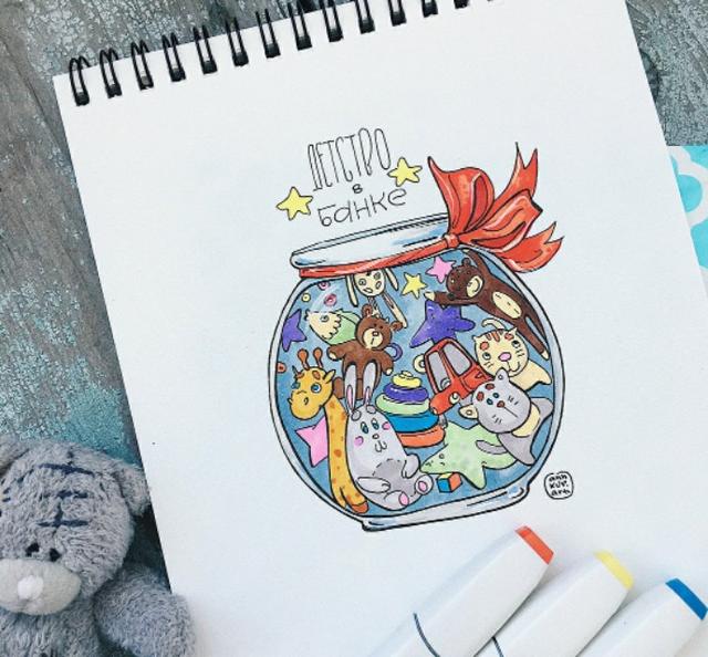 要想画可爱的小动物简笔画，试一下马克笔上色，给你新灵感！-9.jpg