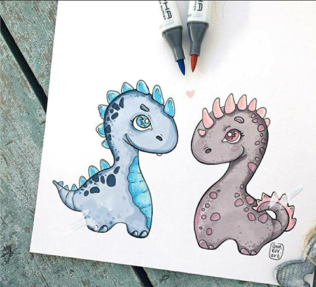 要想画可爱的小动物简笔画，试一下马克笔上色，给你新灵感！-5.jpg