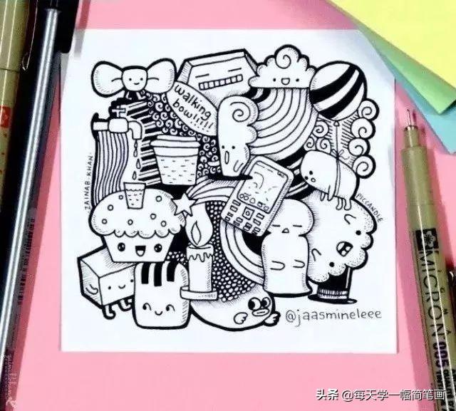 每天学一幅简笔画--简单可爱的手绘手账画，教你一学就会-29.jpg