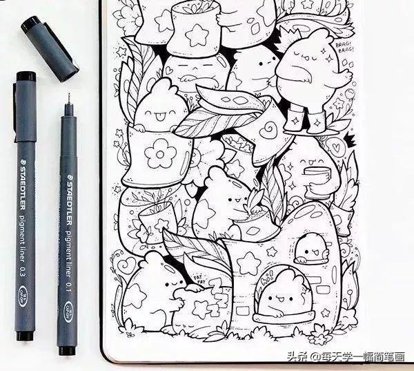 每天学一幅简笔画--简单可爱的手绘手账画，教你一学就会-32.jpg