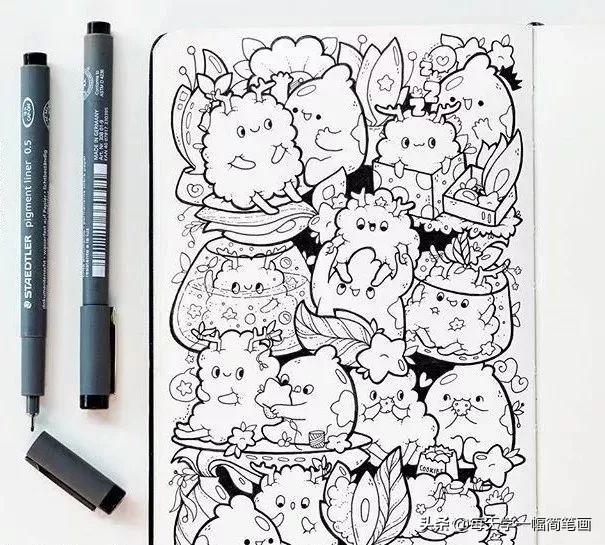 每天学一幅简笔画--简单可爱的手绘手账画，教你一学就会-33.jpg