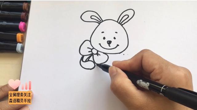 简笔画小兔子的画法，绘画步骤非常详细的图文教程，给孩子收好-5.jpg