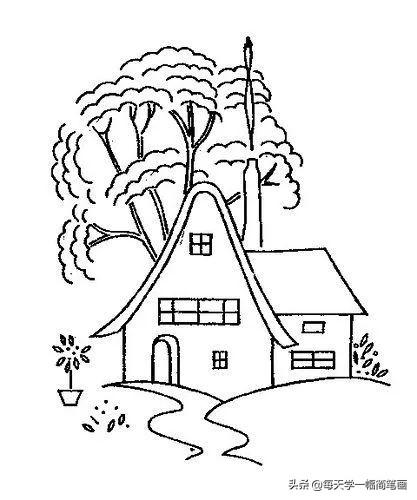 每天学一幅简笔画--风景、建筑类简笔画-5.jpg