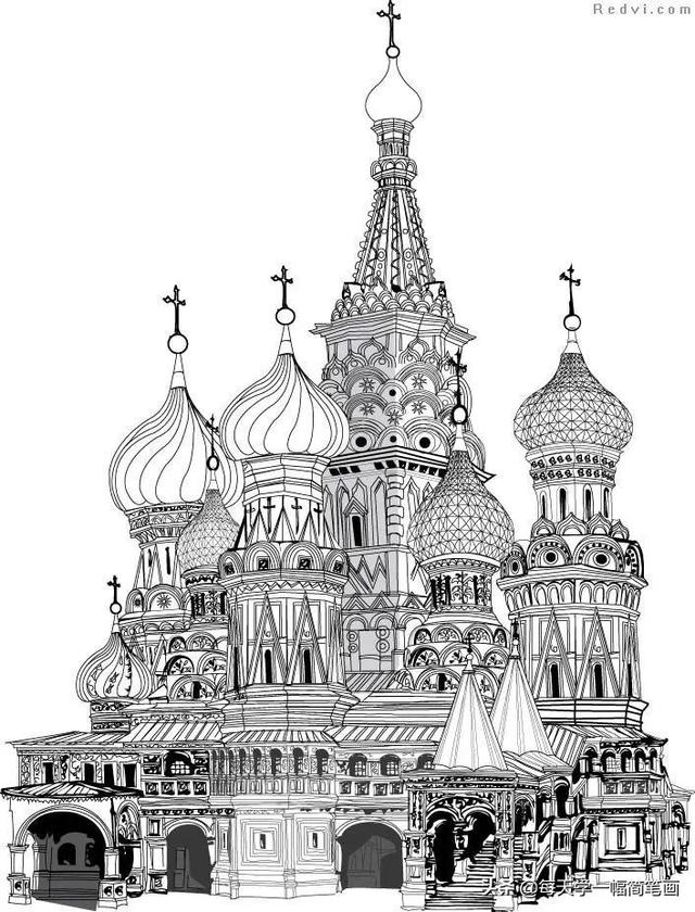 每天学一幅简笔画--风景、建筑类简笔画-12.jpg