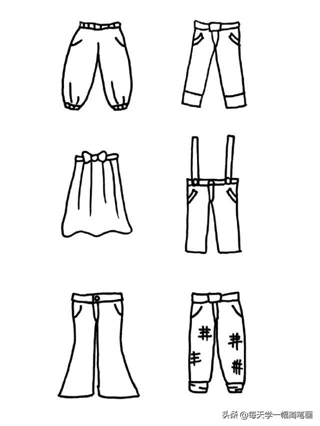 每天学一幅简笔画--各种衣服配饰简笔画画法大全-15.jpg