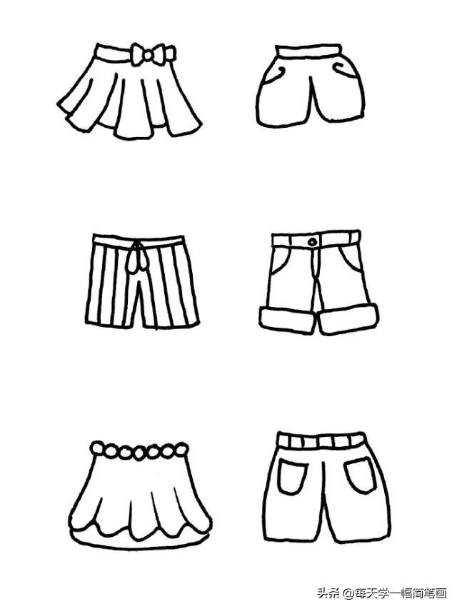 每天学一幅简笔画--各种衣服配饰简笔画画法大全-16.jpg