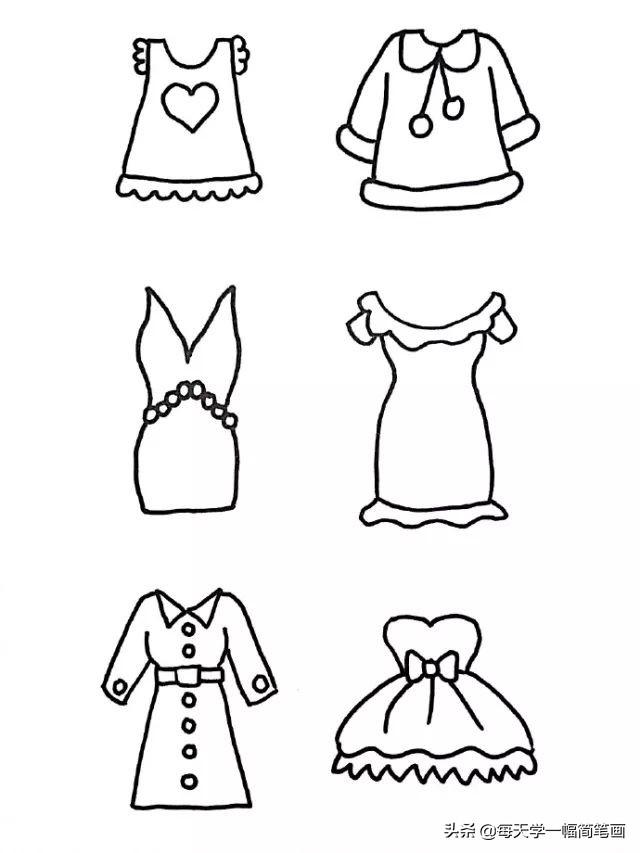 每天学一幅简笔画--各种衣服配饰简笔画画法大全-22.jpg