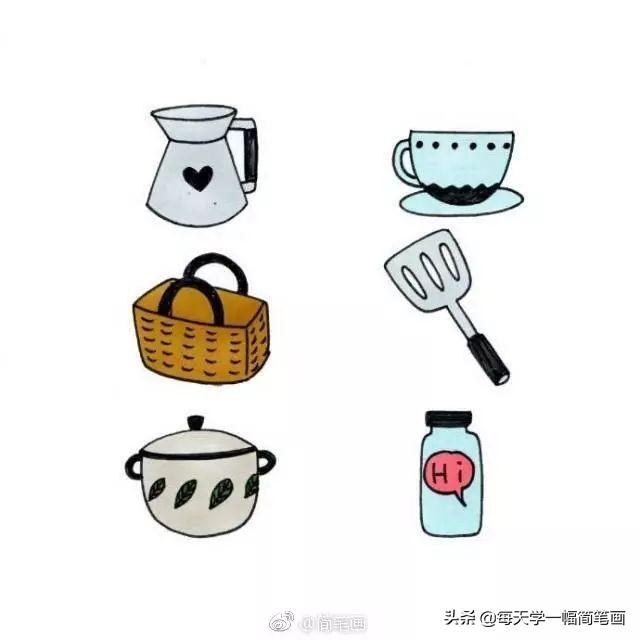 简笔画精品合集！一大波衣服类和厨具类简笔画大全-14.jpg