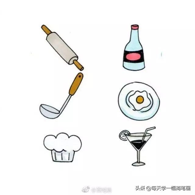 简笔画精品合集！一大波衣服类和厨具类简笔画大全-12.jpg