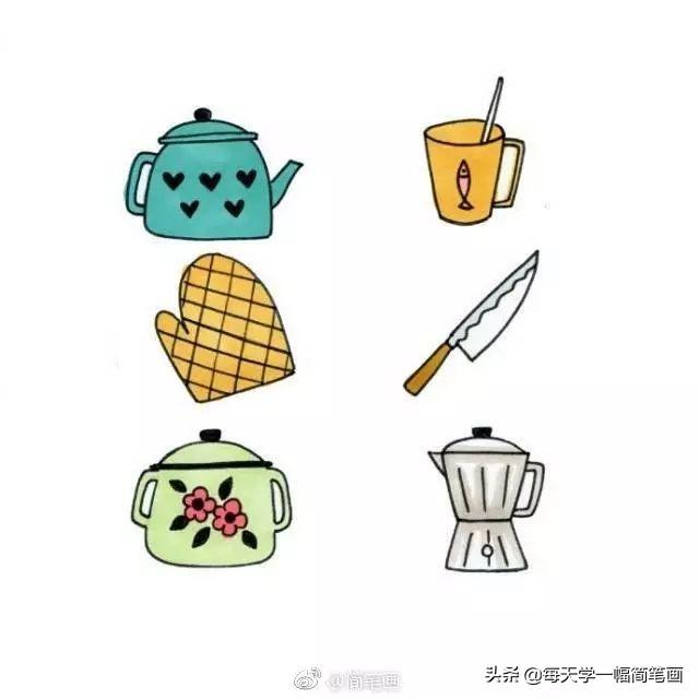 简笔画精品合集！一大波衣服类和厨具类简笔画大全-11.jpg