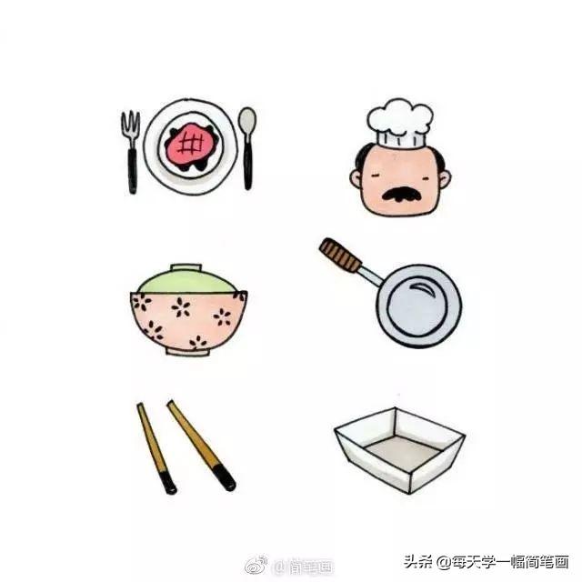 简笔画精品合集！一大波衣服类和厨具类简笔画大全-16.jpg