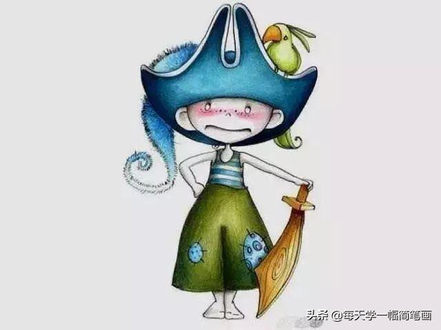 每天学一幅简笔画--小清新风格手绘！这画风真是萌化了-24.jpg