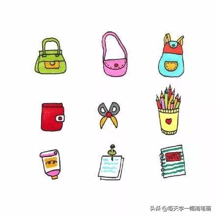 每天学一幅简笔画--生活系简笔画手帐小素材，拿走吧-10.jpg