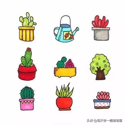 每天学一幅简笔画--生活系简笔画手帐小素材，拿走吧-8.jpg