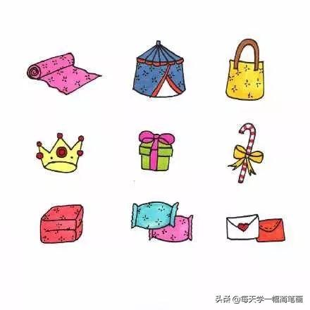 每天学一幅简笔画--生活系简笔画手帐小素材，拿走吧-9.jpg