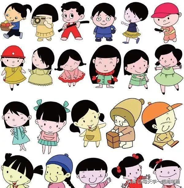 每天学一幅简笔画--简笔画人物大全！你想要画的人物都有哦-4.jpg
