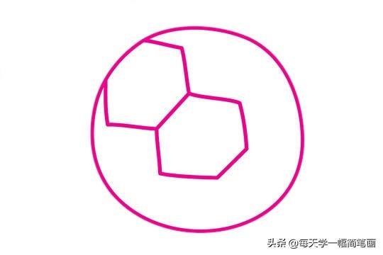 每天学一幅简笔画--足球简笔画的画法步骤教程及图片大全-4.jpg